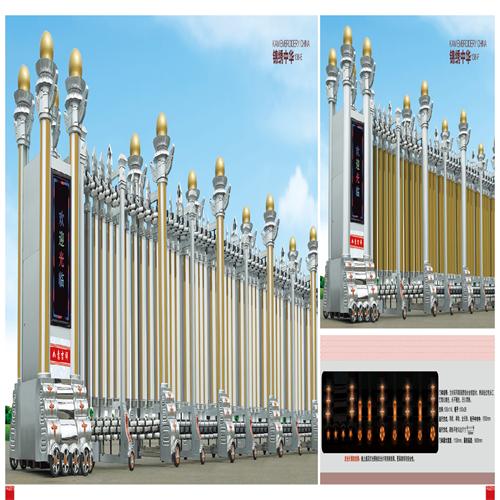 电动伸羃门安�? width=